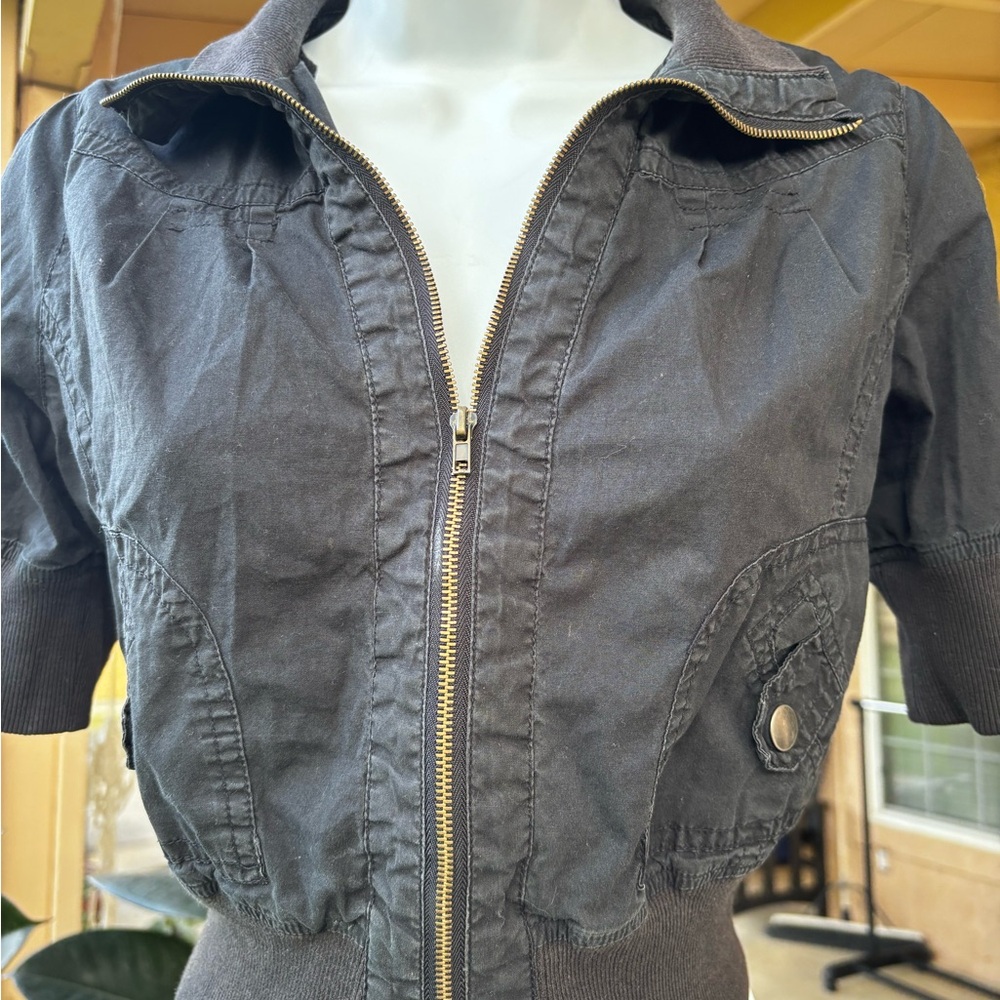 Active Basic Dark black Utility Jacket - Picture 2 of 10